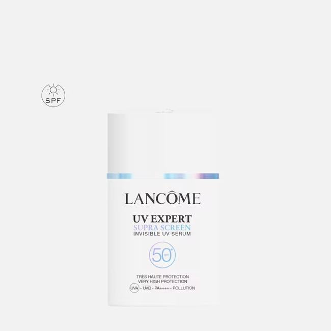 Lancôme UV Expert Supra SPF pantalla 50+ suero invisible.